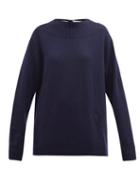 Matchesfashion.com Chlo - Iconic Open Back Cashmere Sweater - Womens - Navy