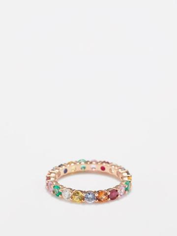 Anita Ko - Diamond, Sapphire, Ruby & 18kt Gold Ring - Womens - Multi