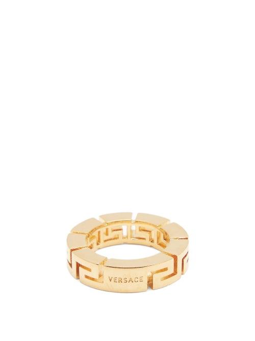 Matchesfashion.com Versace - Greca Gold-tone Ring - Womens - Gold