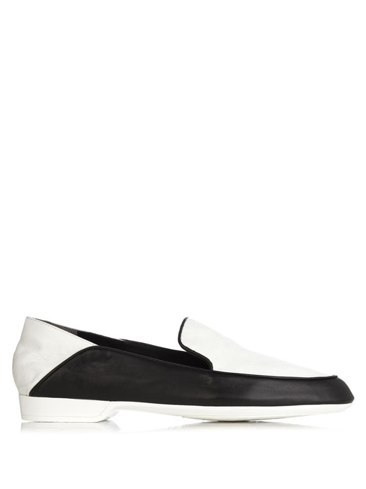Clergerie Fani Collapsible-heel Leather Loafer