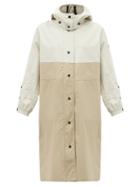 Matchesfashion.com Moncler - Akhamalong Hooded Colour-block Cotton-blend Parka - Womens - Beige Multi