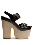 Stella Mccartney Slingback Faux-leather Platform Sandals