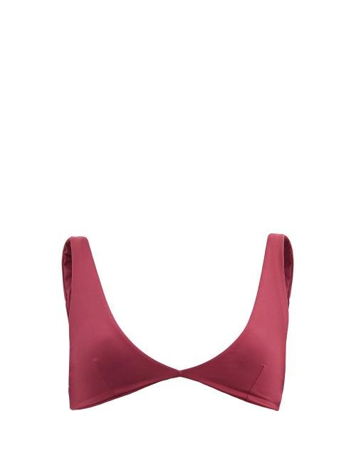 Matchesfashion.com Haight - Grazi Triangle Bikini Top - Womens - Burgundy