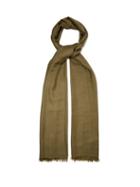 Matchesfashion.com Raey - Superfine Cashmere Scarf - Womens - Khaki