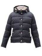 Matchesfashion.com Thom Browne - Hooded Quilted Down-filled Jacket - Womens - Navy