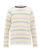 Matchesfashion.com Marni - Striped Long Sleeved Cotton T Shirt - Mens - Multi