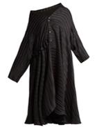 Palmer/harding Jasmine Asymmetric Striped Jacquard Shirt Dress
