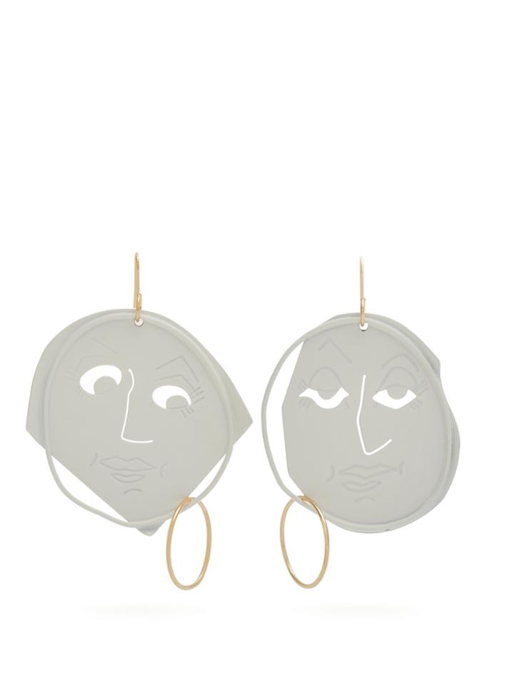 Jw Anderson Moon Face Earrings