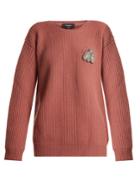 Rochas Bee-embellished Wool Sweater