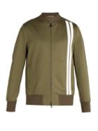 Matchesfashion.com Valentino - Double Stripe Jersey Track Top - Mens - Green