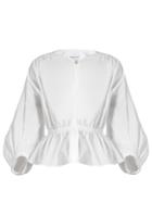 Sonia Rykiel Puff-sleeved Cotton-blend Blouse