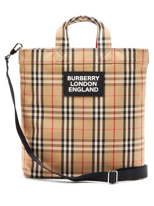 Matchesfashion.com Burberry - Artle Vintage Check Tote Bag - Mens - Beige