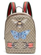 Gucci Gg Supreme Insect-print Canvas Backpack