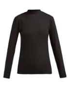 Matchesfashion.com Eytys - Toni Ribbed Stretch Jersey T Shirt - Womens - Black