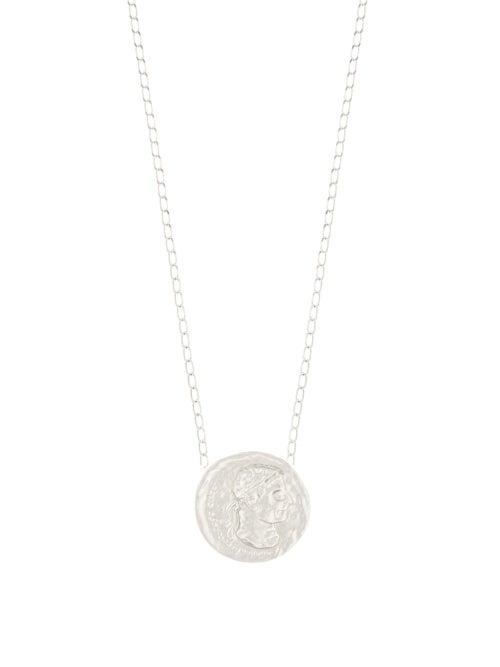 Matchesfashion.com Dear Letterman - Noor Sterling Silver Pendant Necklace - Mens - Silver