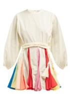Matchesfashion.com Rhode Resort - Ella Cotton Mini Dress - Womens - Rainbow