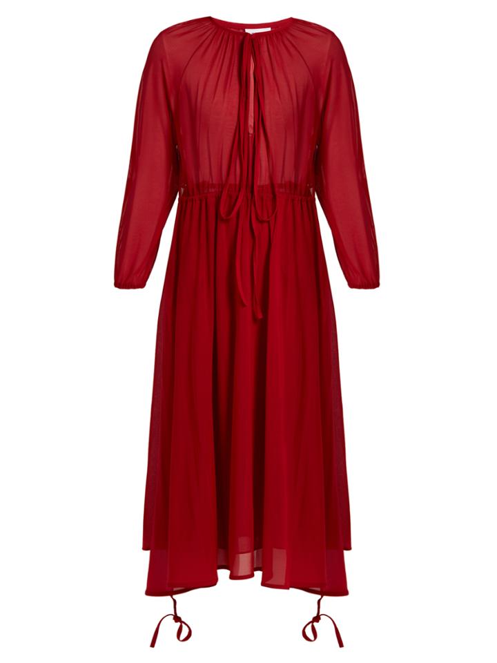 Vetements Wrap-skirt Stretch-tulle Midi Dress