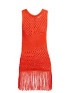 Matchesfashion.com Altuzarra - Carmela Crochet Cotton Blend Top - Womens - Orange