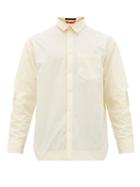 Matchesfashion.com Eckhaus Latta - Elbow Cutout Shirt - Mens - Cream