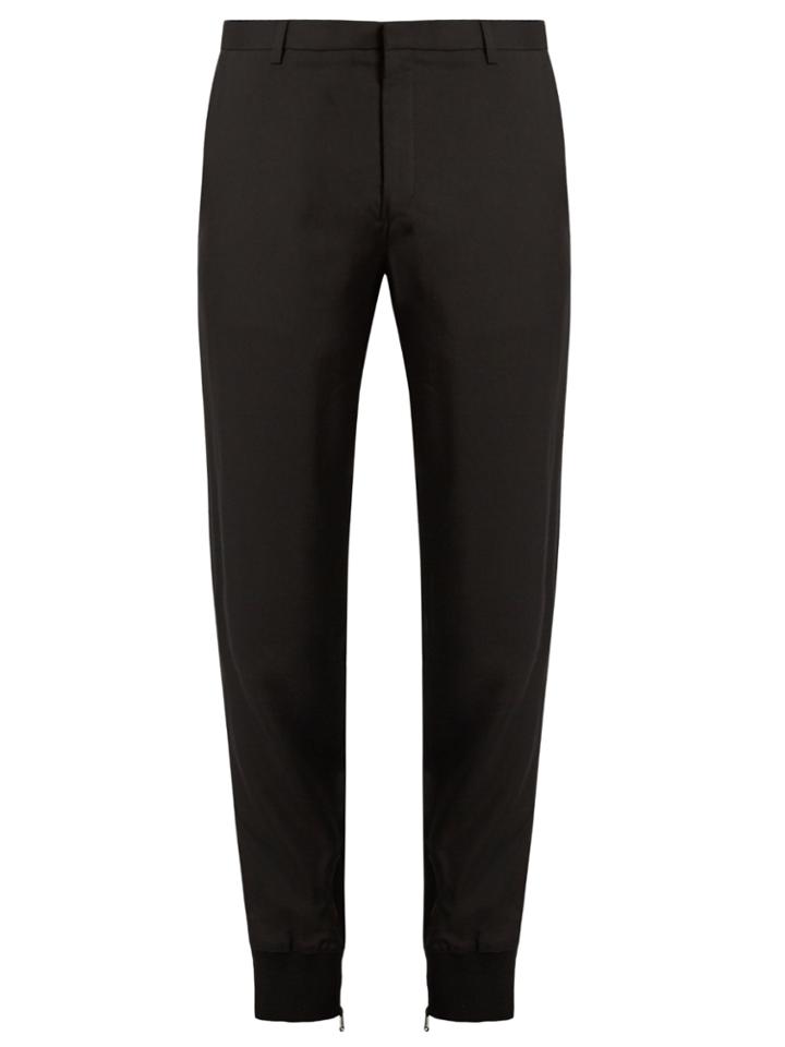 Lanvin Zip-cuff Crepe Trousers