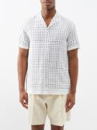 Orlebar Brown - Hibbert Cravat-print Poplin Shirt - Mens - White Multi