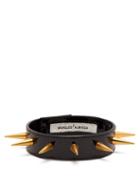 Matchesfashion.com Marques'almeida - Spiked Patent Leather Choker - Womens - Black