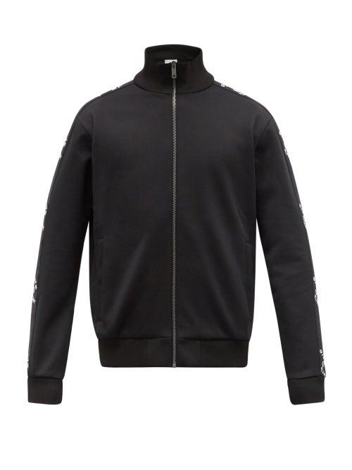 Matchesfashion.com Givenchy - Refracted-jacquard Jersey Track Top - Mens - Black