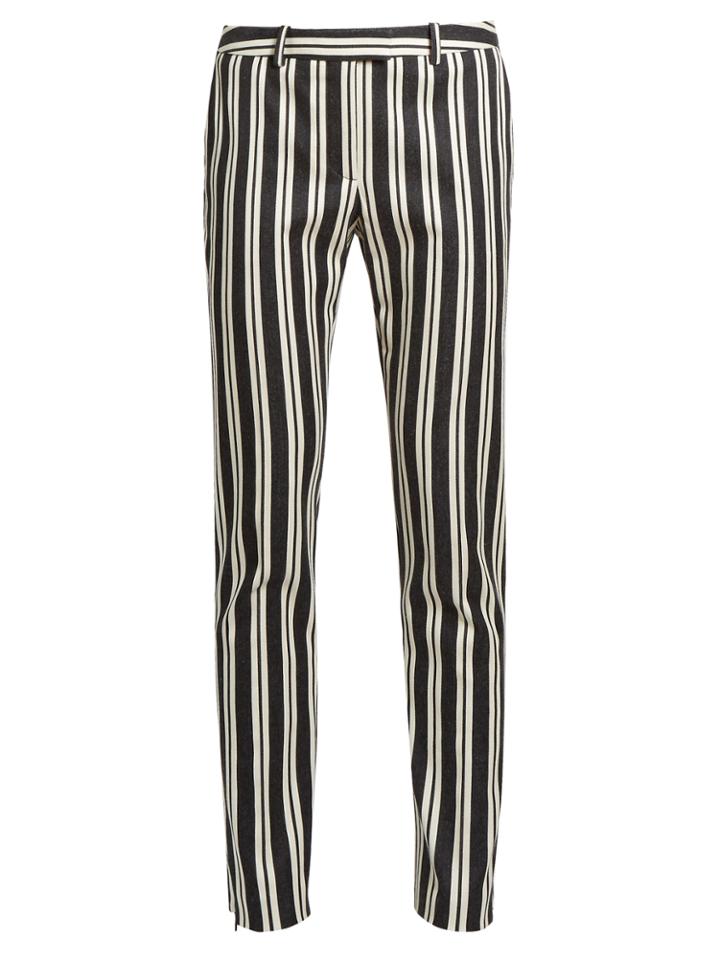 Altuzarra Henri Stripe-print Slim-leg Trousers