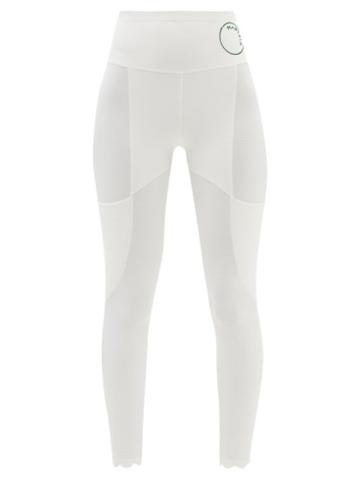 Marysia Sport - Naomi Scalloped Recycled-fibre Cropped Leggings - Womens - White