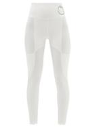 Marysia Sport - Naomi Scalloped Recycled-fibre Cropped Leggings - Womens - White