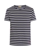 Burberry Kenlow Striped Cotton T-shirt