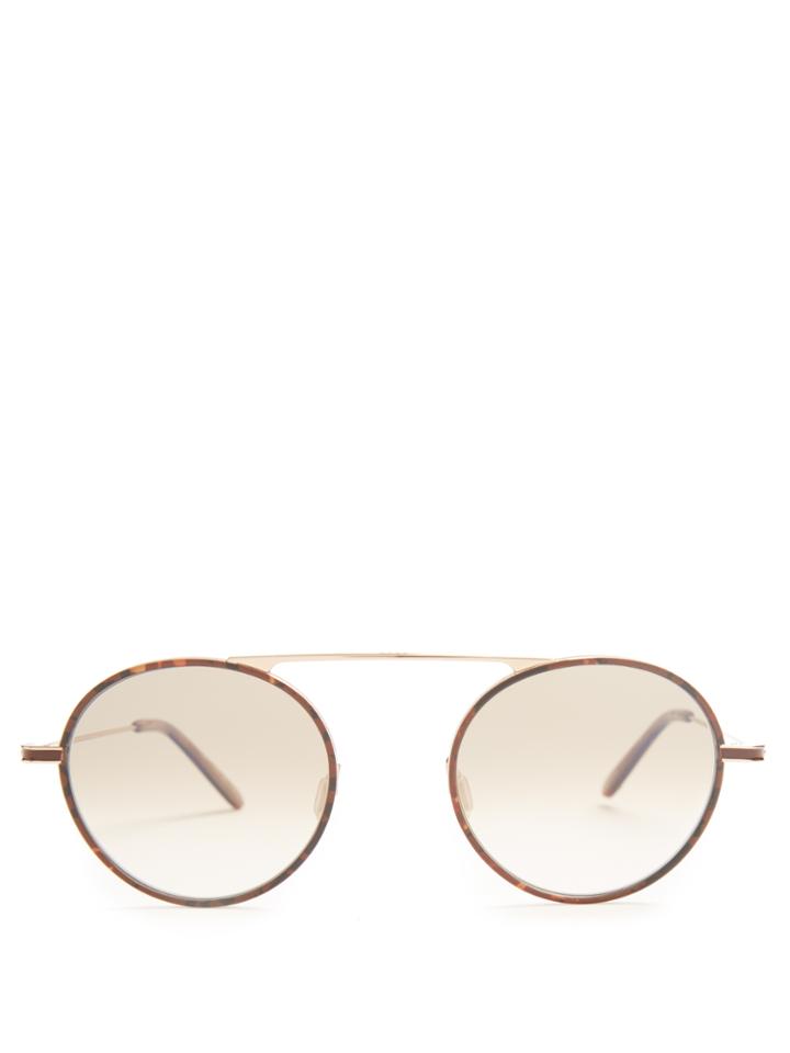Garrett Leight Zeno Round-frame Sunglasses