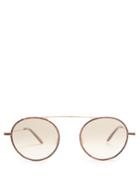 Garrett Leight Zeno Round-frame Sunglasses