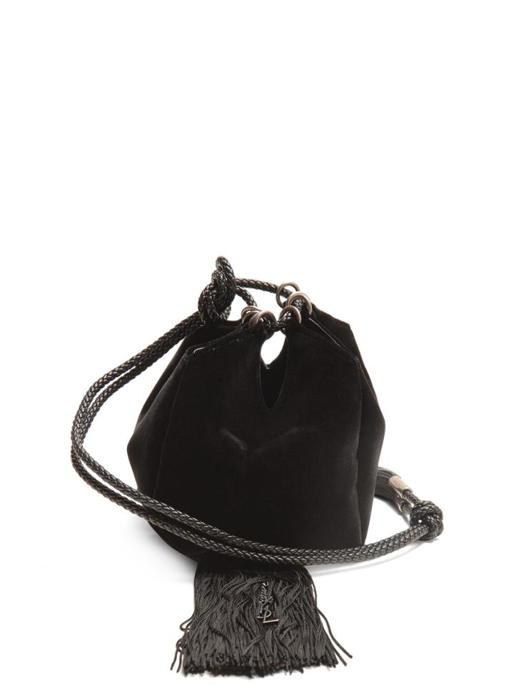 Saint Laurent Mansour Velvet Clutch