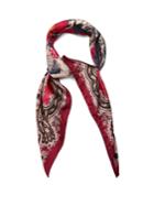Etro Paisley And Horse-print Silk Scarf