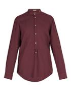 Massimo Alba Band-collar Modal And Cotton-blend Shirt