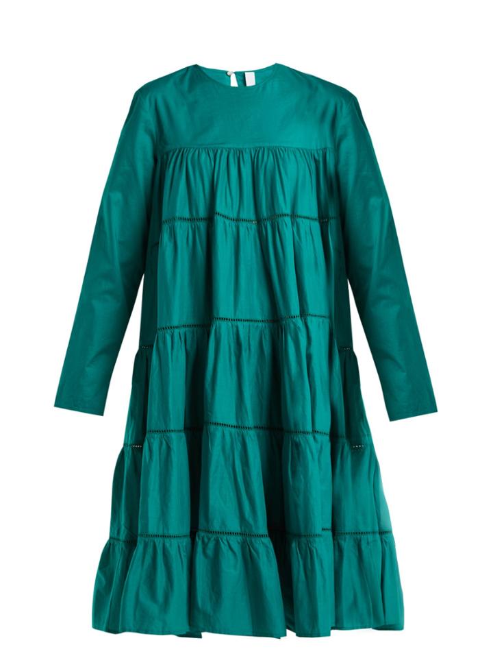 Merlette Essaouira Gathered Cotton Midi Dress