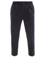 Matchesfashion.com Ami - Tailored Wool-blend Trousers - Mens - Navy