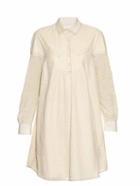 Cecilie Copenhagen Florence Long-sleeved Cotton And Silk-blend Dress