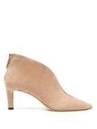 Matchesfashion.com Jimmy Choo - Bowie 65 Suede Ankle Boots - Womens - Nude