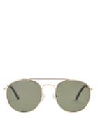 Le Specs Revolution Round-frame Metal Sunglasses