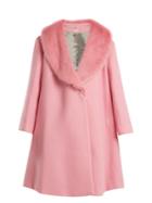 Shrimps Elspeth Faux-fur Trimmed Wool-blend Coat