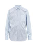 Matchesfashion.com Comme Des Garons Shirt - Forever Striped Cotton Oxford Shirt - Mens - Blue Multi