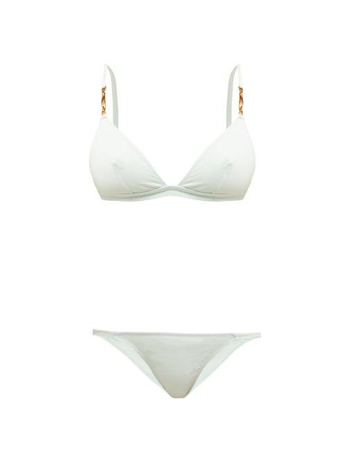 Matchesfashion.com Melissa Odabash - Mexico Bikini Set - Womens - Light Green