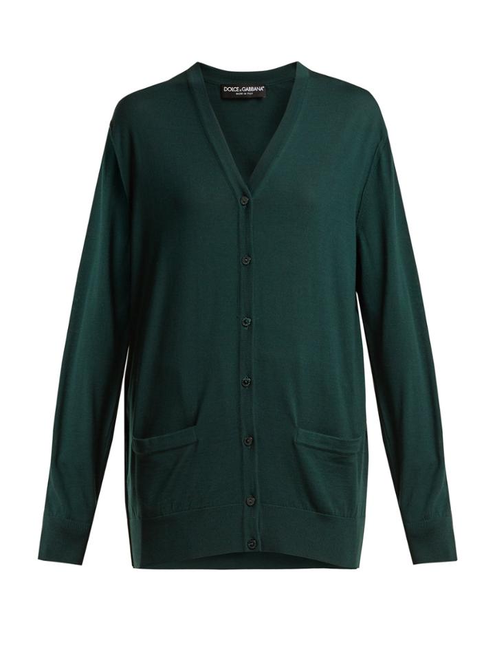 Dolce & Gabbana Wool Stretch-knit Cardigan