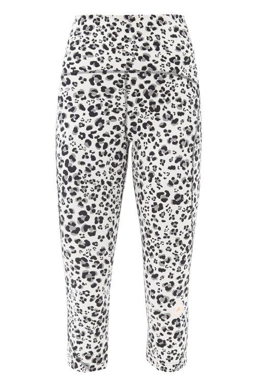 Matchesfashion.com Adidas By Stella Mccartney - Truepurpose Leopard-print Jersey Cropped Leggings - Womens - Animal