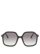 Isabel Marant Eyewear - Hexagonal Frame Acetate Sunglasses - Womens - Black