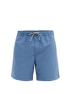 Matchesfashion.com Brunello Cucinelli - Drawstring Swim Shorts - Mens - Blue