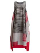 Matchesfashion.com Pleats Please Issey Miyake - Pleated Square Print Dress - Womens - Pink Multi