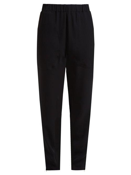 Matchesfashion.com Colville - Zip Cuff Crepe Trousers - Womens - Black